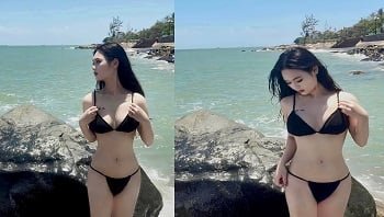 Красивая девушка Дао Ви обнаружила очарование